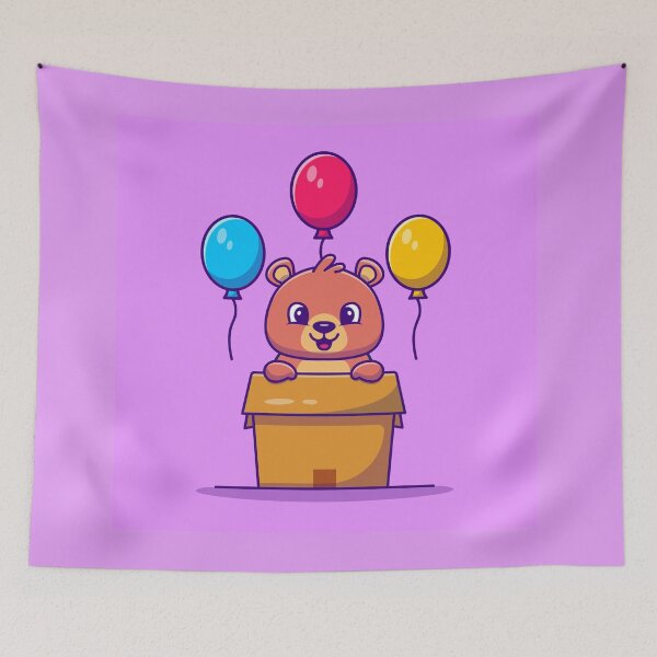 Item preview, Cute teddy bear with balloons designed and sold by PhelipeCasanova.