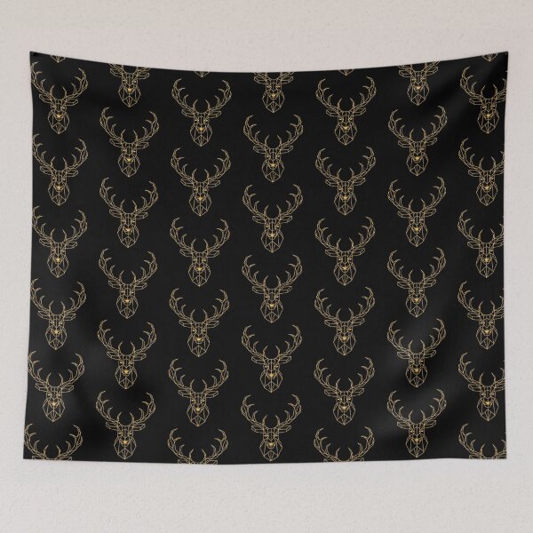 Item preview, Deer head antlers print design designed and sold by Vipstride  Services.