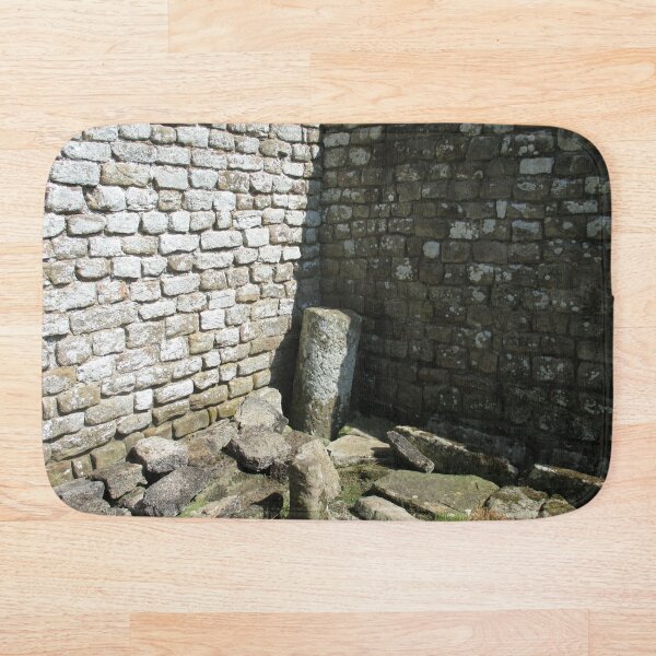 Merch #104 -- Two-Tone Walls (Hadrian's Wall) Bath Mat