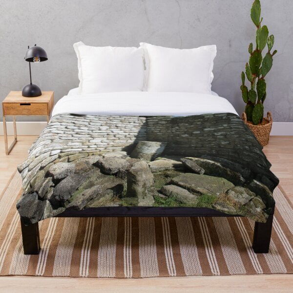 Merch #104 -- Two-Tone Walls (Hadrian's Wall) Throw Blanket