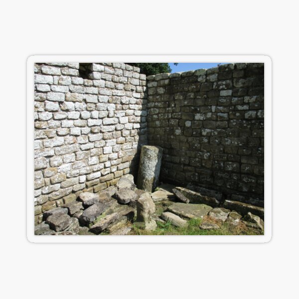 Merch #104 -- Two-Tone Walls (Hadrian's Wall) Transparent Sticker