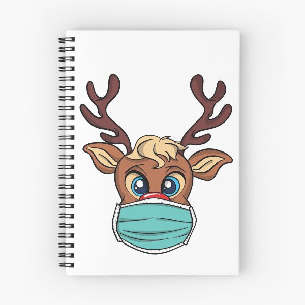 Aperçu de l'œuvre Rudolph le renne au nez rouge portant un masque créée et vendue par Trejo.