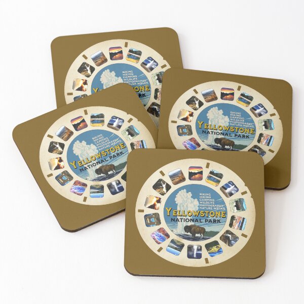 Item preview, Retro Vintage Yellowstone National Park Hiking Camping Souvenir designed and sold by KalistoDesignLLC.