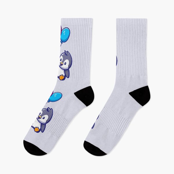 Item preview, Cute flying penguin with balloons designed and sold by PhelipeCasanova.