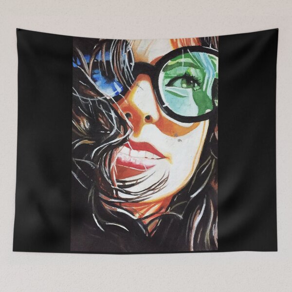 Item preview, Girl with Blue-Green Shades  designed and sold by Umama Tasnuva  Aziz.
