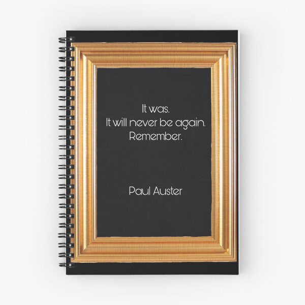 Item preview, It was. It will never be again.Remember. Paul Auster designed and sold by Pelikancrazy.