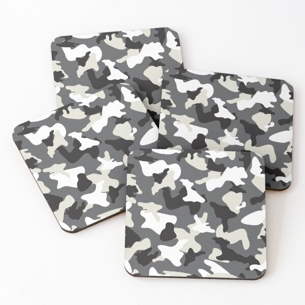 Item preview, Camouflage Black Grey White Winter Camo designed and sold by Cyberty.