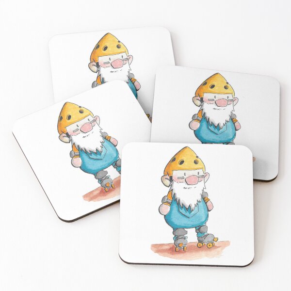 Item preview, Roller Skating Gnome designed and sold by TheInkAlchemyst.