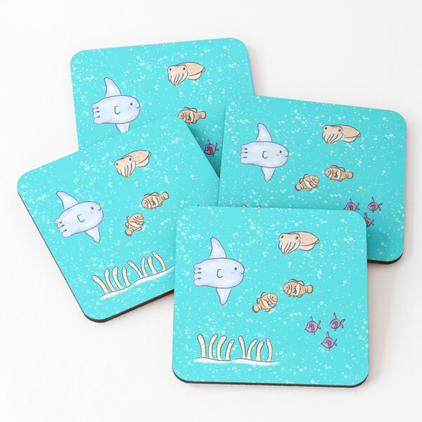 Item preview, Ocean Floor - Mola Mola, Cuttlefish, Garden Eel, Clownfish designed and sold by ManonDeLArt.