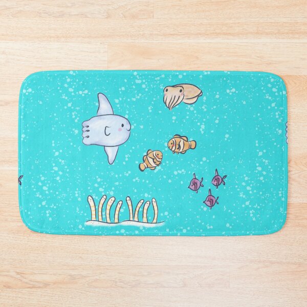 Item preview, Ocean Floor - Mola Mola, Cuttlefish, Garden Eel, Clownfish designed and sold by ManonDeLArt.