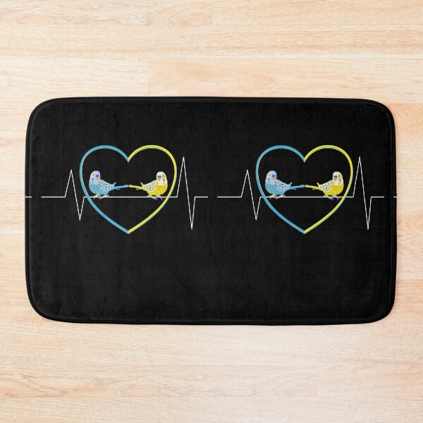 Item preview, Heart line with two budgies and heart. designed and sold by Bodino.