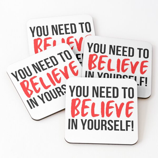 Item preview, Believe in yourself inspirational quotes designed and sold by OneTimeEngineer.