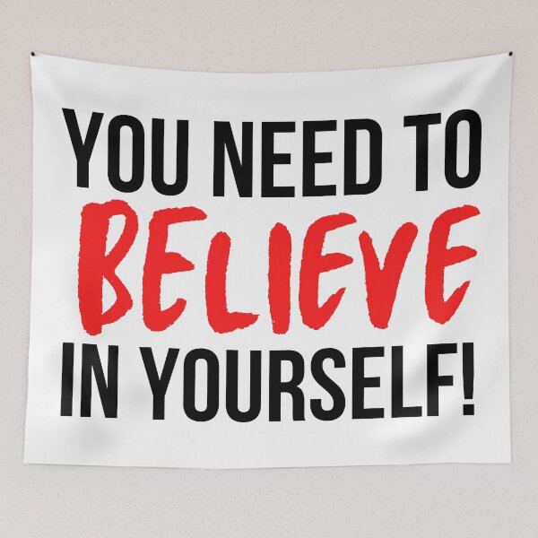 Item preview, Believe in yourself inspirational quotes designed and sold by OneTimeEngineer.