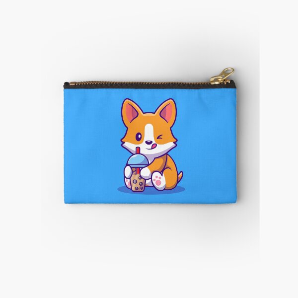 Item preview, Cute little corgi drinking coffee designed and sold by PhelipeCasanova.