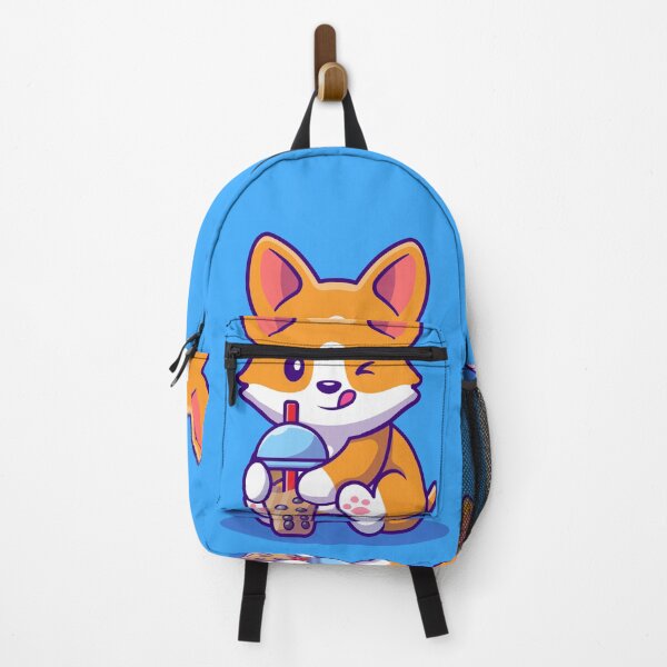 Item preview, Cute little corgi drinking coffee designed and sold by PhelipeCasanova.