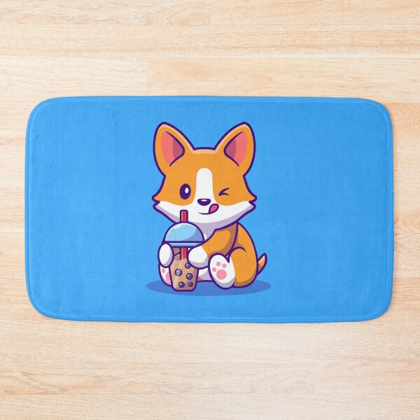 Item preview, Cute little corgi drinking coffee designed and sold by PhelipeCasanova.
