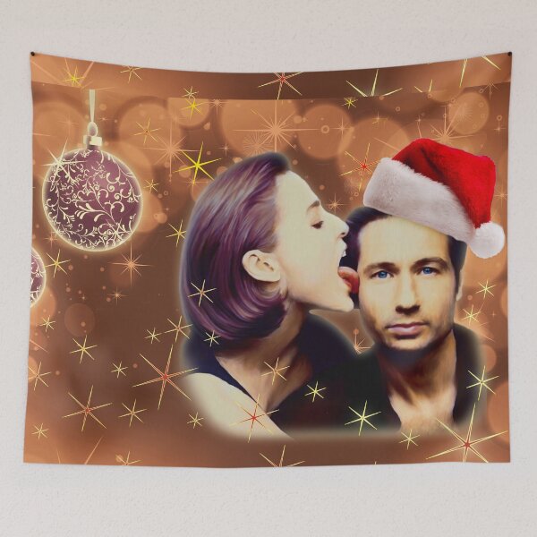 Item preview, Gillian licks David's face Christmas edition designed and sold by altaircolin.