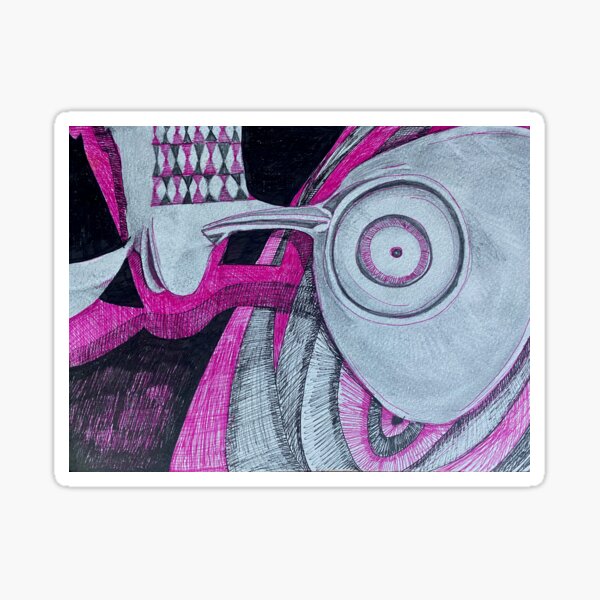 Pink Eye Sticker