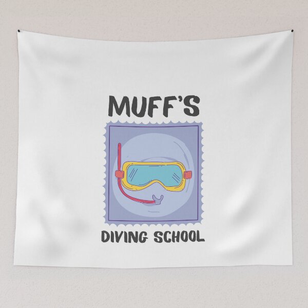 Item preview, Muffs Diving School T-shirt designed and sold by BECOOOL.