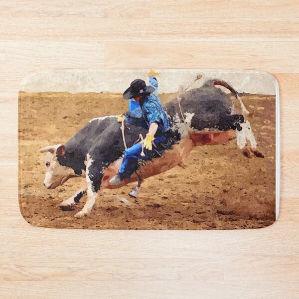 Item preview, C2021 Steve Yellowbear Fine Art  NINE SECOND BULLRIDE designed and sold by SteveYellowbear.