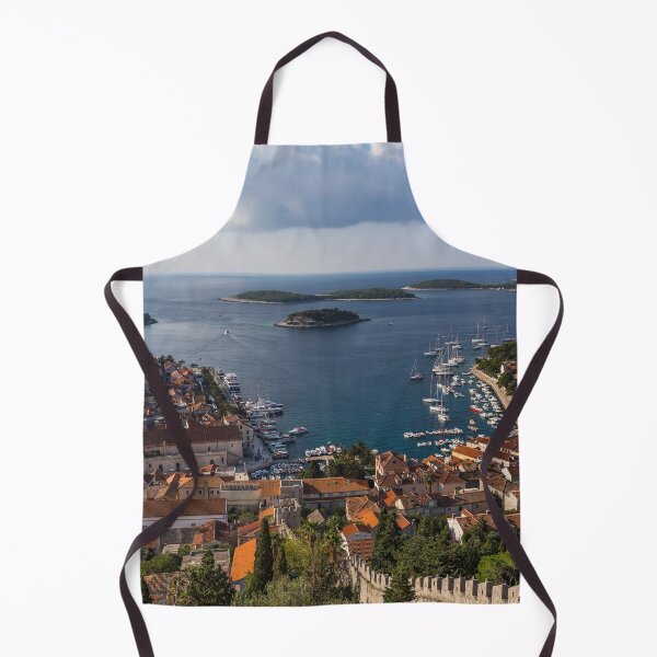 Item preview, Fortified wall from Hvar castle heading down to the old town designed and sold by wellsie82.