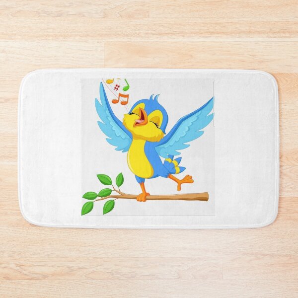 Item preview, Blue bird singing designed and sold by aysha Irshad.