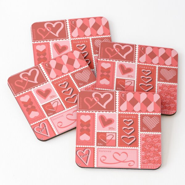 Item preview, Heart Postage designed and sold by PeachPaisleyPro.