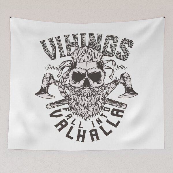 Item preview, Vikings Fall Into Valhalla designed and sold by obviouslogic.