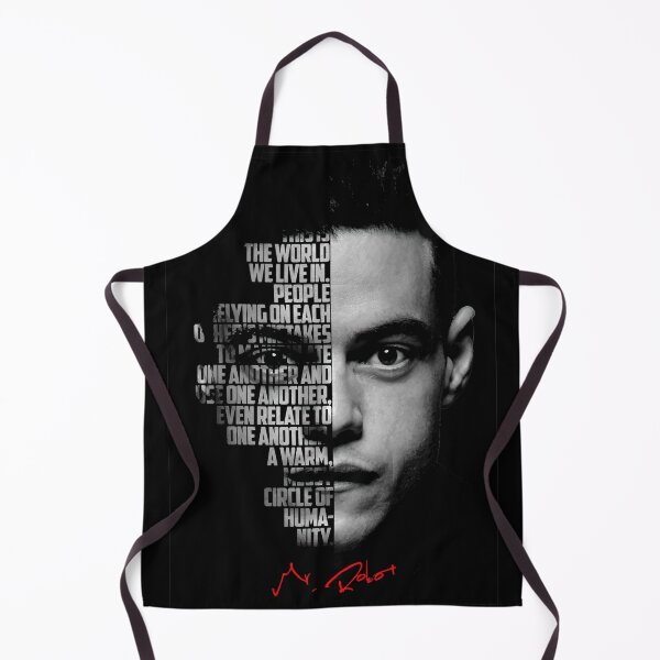 Item preview, Black and white Mr Robot Elliot Alderson quote. designed and sold by Enea Kelo.