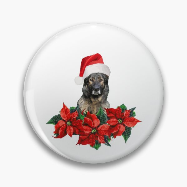 Artikelvorschau, German shepherd Dog Santa Claus Poinsetta Nutcracker bag entworfen und verkauft von Move-Art.