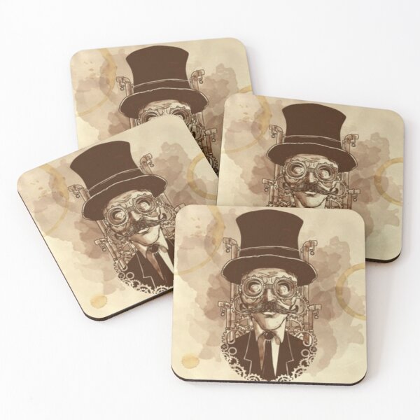 Item preview, painted steampunk man illustration designed and sold by AnthonyVdV.
