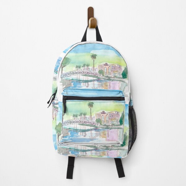 Item preview, Venice Beach California Tropical Canal Scene designed and sold by artshop77.