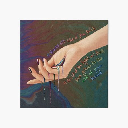 Oil Slick Art Board Print