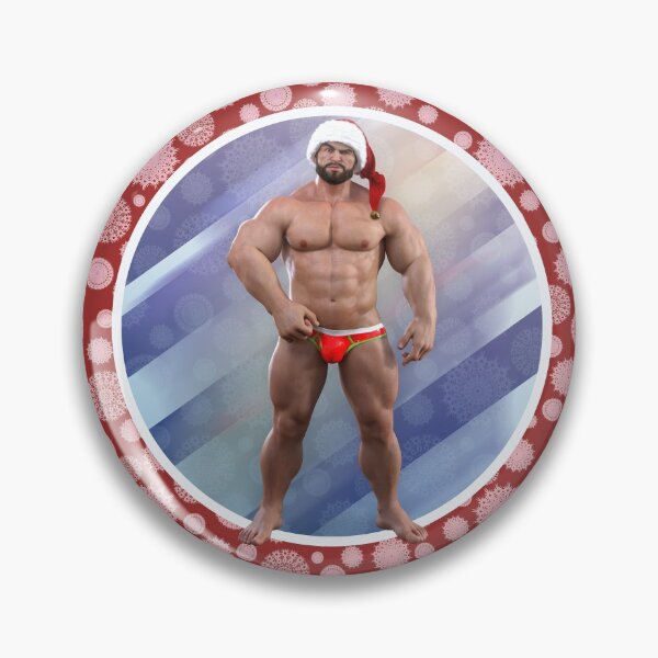 Artikelvorschau, Muscle Santa Daddy sucht nach Naughty Boys. Illustration und Muster. entworfen und verkauft von GiorgioN.