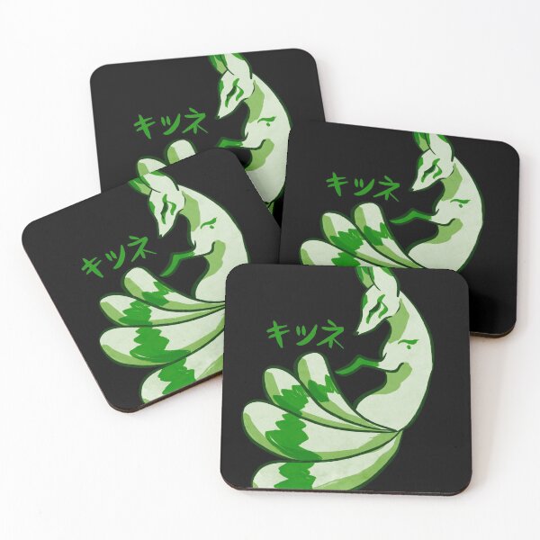 Item preview, Kitsune - green designed and sold by LordyIrony.