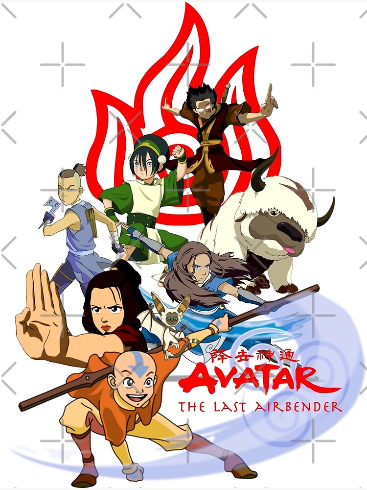 The Gaang Avatar The Last Airbender Art Print By Aldjasta Redbubble 1466