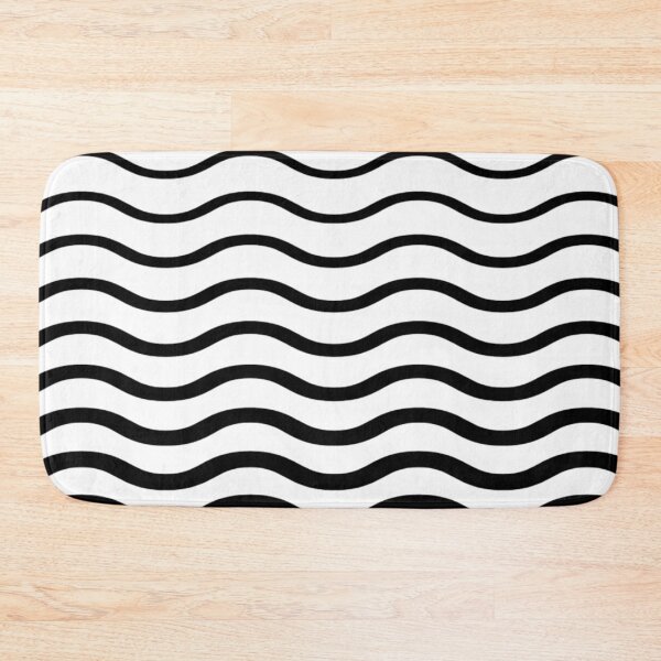 Item preview, Modern simple trendy black white striped pattern designed and sold by TheWalnut.