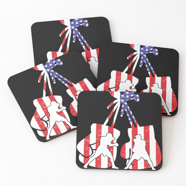 Item preview, American Style Flag Boxing Gloves designed and sold by RetroStyle247.