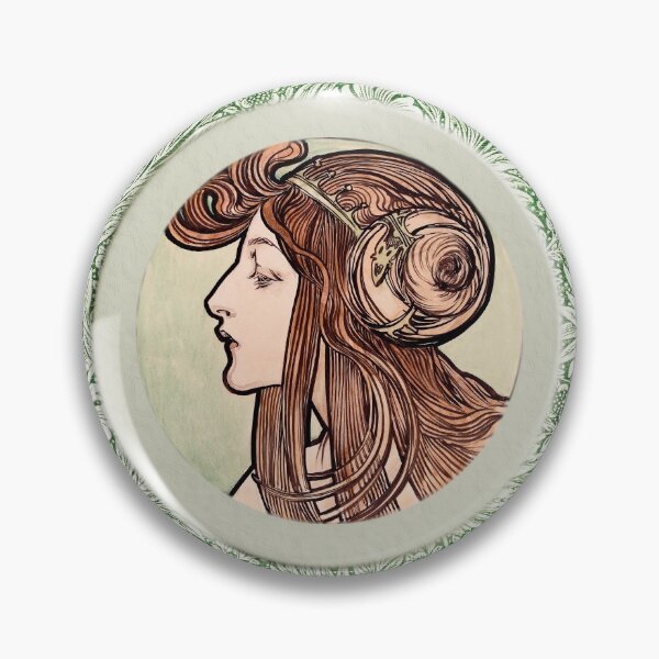 Item preview, Beautiful Young Woman by Alphonse Mucha (2)  designed and sold by Ilaurentina.