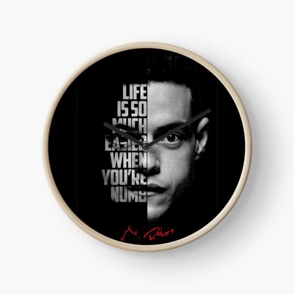 Item preview, Black and white Mr Robot Elliot Alderson quote. designed and sold by Enea Kelo.