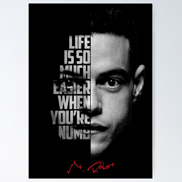 quote, Mr. Robot, minimalism, TV series, simple background, black