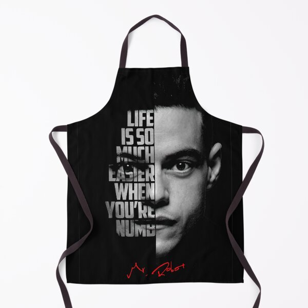 Item preview, Black and white Mr Robot Elliot Alderson quote. designed and sold by Enea Kelo.