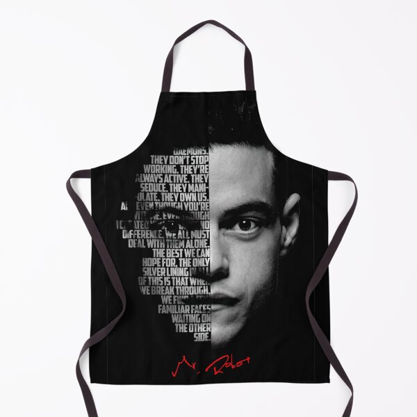 Item preview, Black and white Mr Robot Elliot Alderson quote. designed and sold by Enea Kelo.
