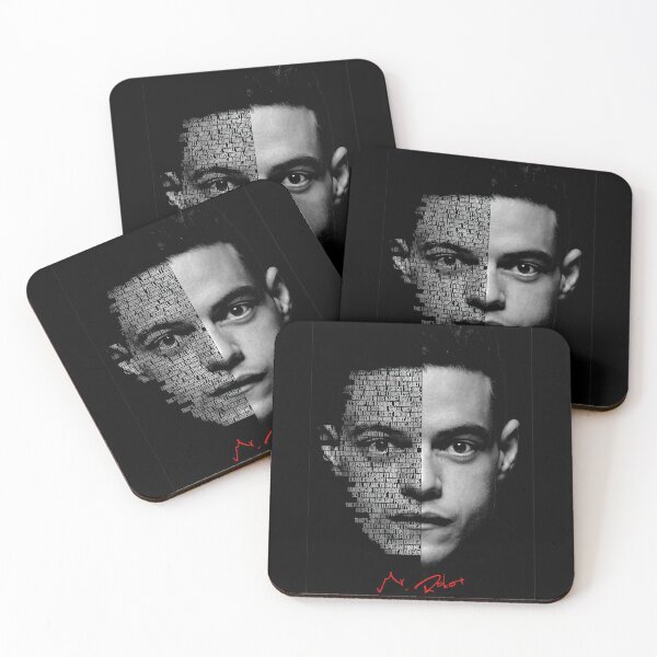 Item preview, Black and white Mr Robot Elliot Alderson quote. designed and sold by Enea Kelo.
