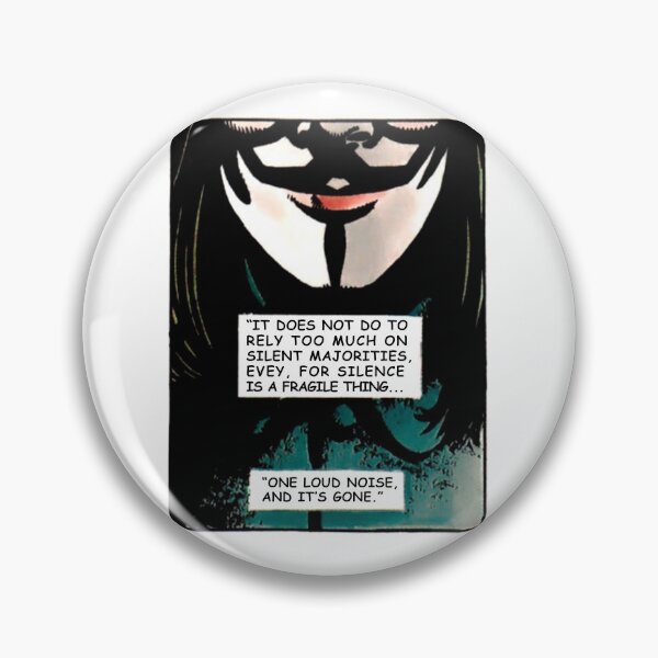 Item preview, V for Vendetta - Quote Silent designed and sold by Nincow.