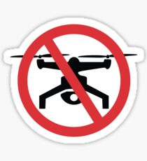 No Drone Zone Sticker