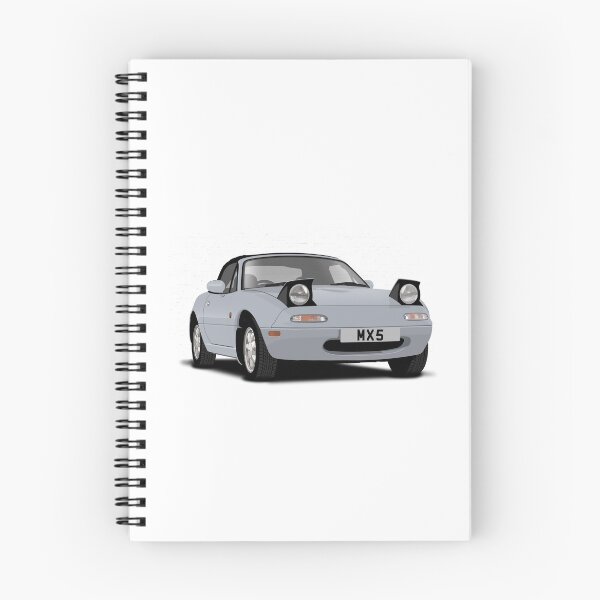 Artikelvorschau, Mazda MX5 Eunos Silber Roadster entworfen und verkauft von Hamilton illustrations.