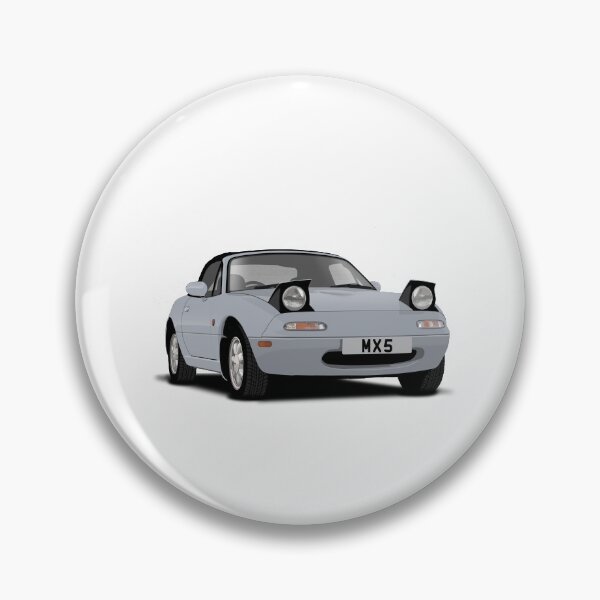 Artikelvorschau, Mazda MX5 Eunos Silber Roadster entworfen und verkauft von Hamilton illustrations.