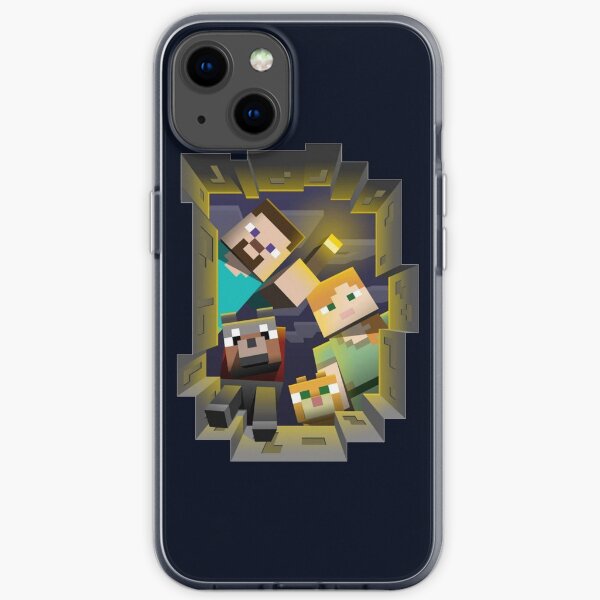 Minecraft-Suchtrupp iPhone Flexible Hülle