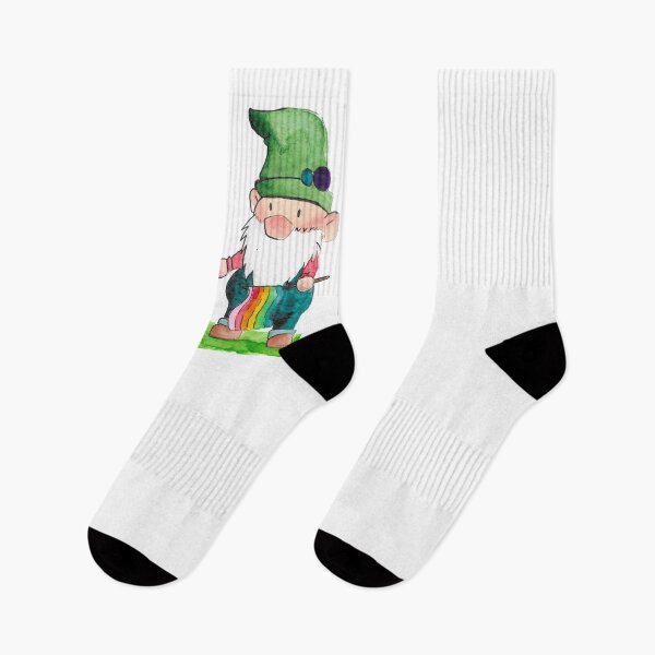 Item preview, Two Cute Gay Gnomes Holding Hands designed and sold by TheInkAlchemyst.